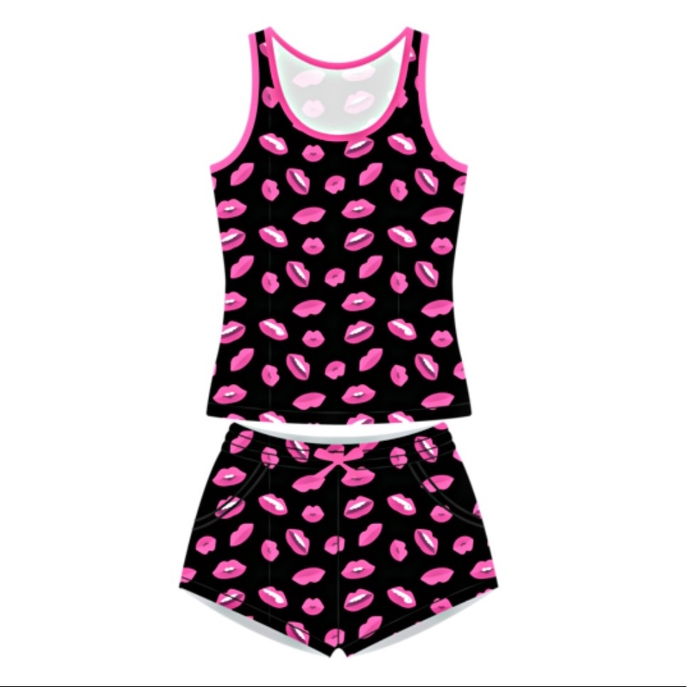 Lips 💋 Sleep Set with pockets